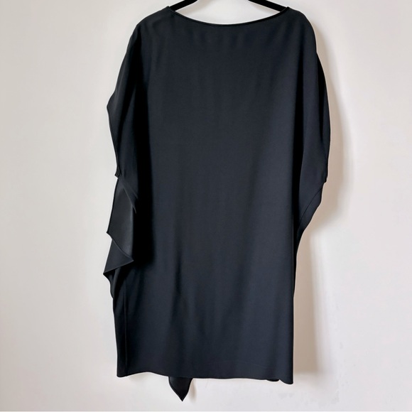 DVF Asymmetrical Black Dress - Picture 2 of 7